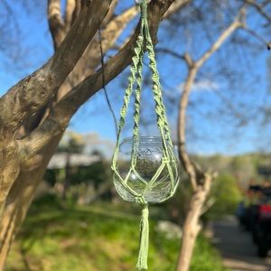 Handmade macrame plant hanger